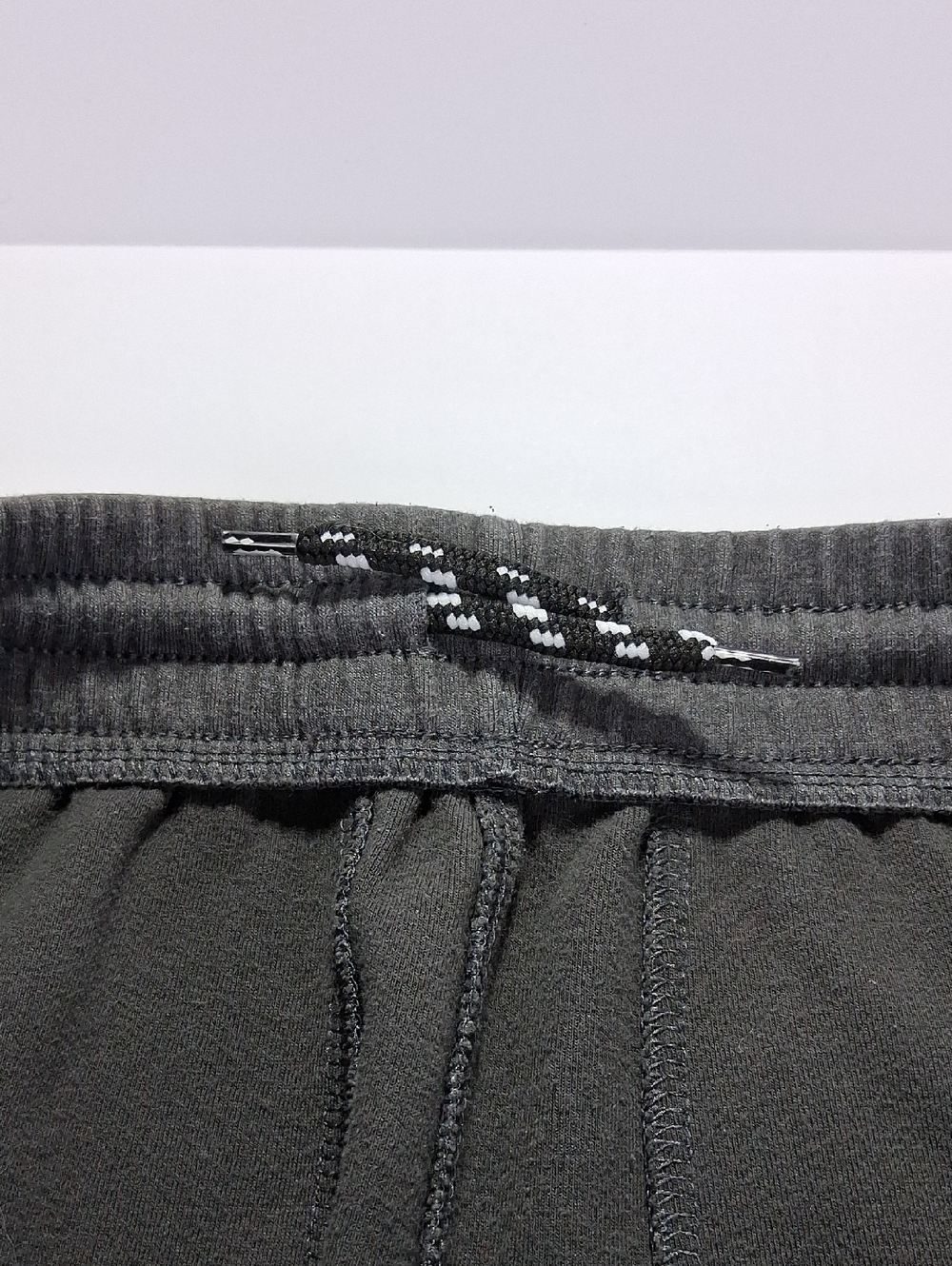 Boys Old Navy Fleece Shorts Size Large (10/12) Dark Gray Front Zipper-Pockets - Picture 4 of 6